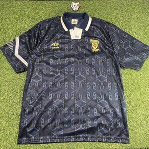 Vintage Umbro 1992 Scotland Home Jersey